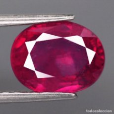 Coleccionismo de gemas: RUBI OVAL 8,6 X 6,8 MM.. Lote 354876703