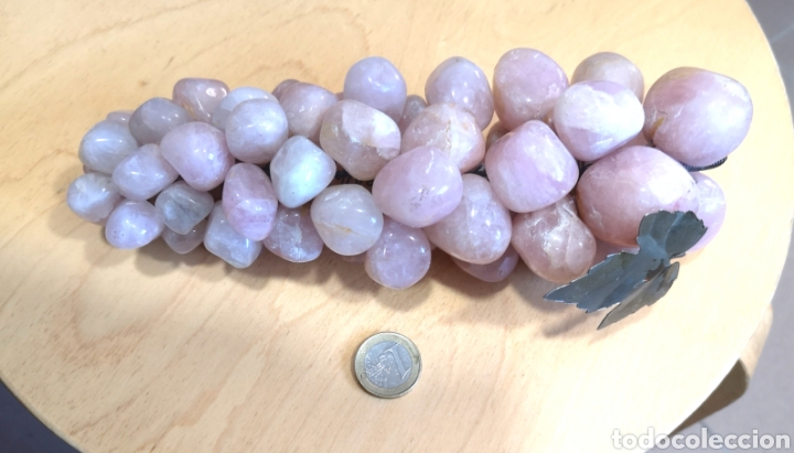 Coleccionismo de gemas: Racimo uvas +800 gr cuarzo rosa - Foto 2