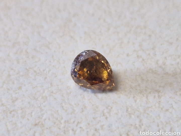 Colecionismo de pedras preciosas: DIAMANTE FANCY DE O,15CT TALLA PERILLA SIN TRATAR