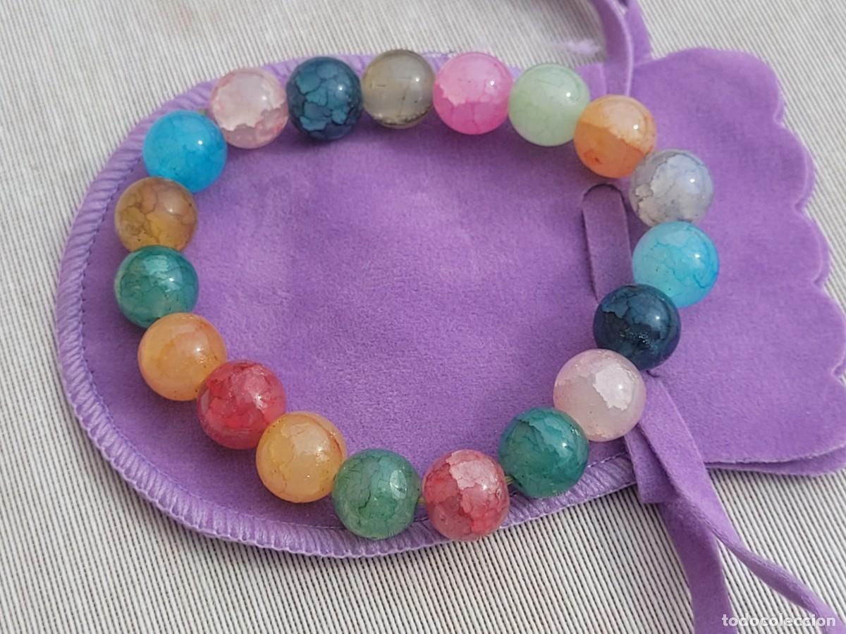 Coleccionismo de gemas: Pulsera de piedras multicolores (cuarzo) - Foto 1