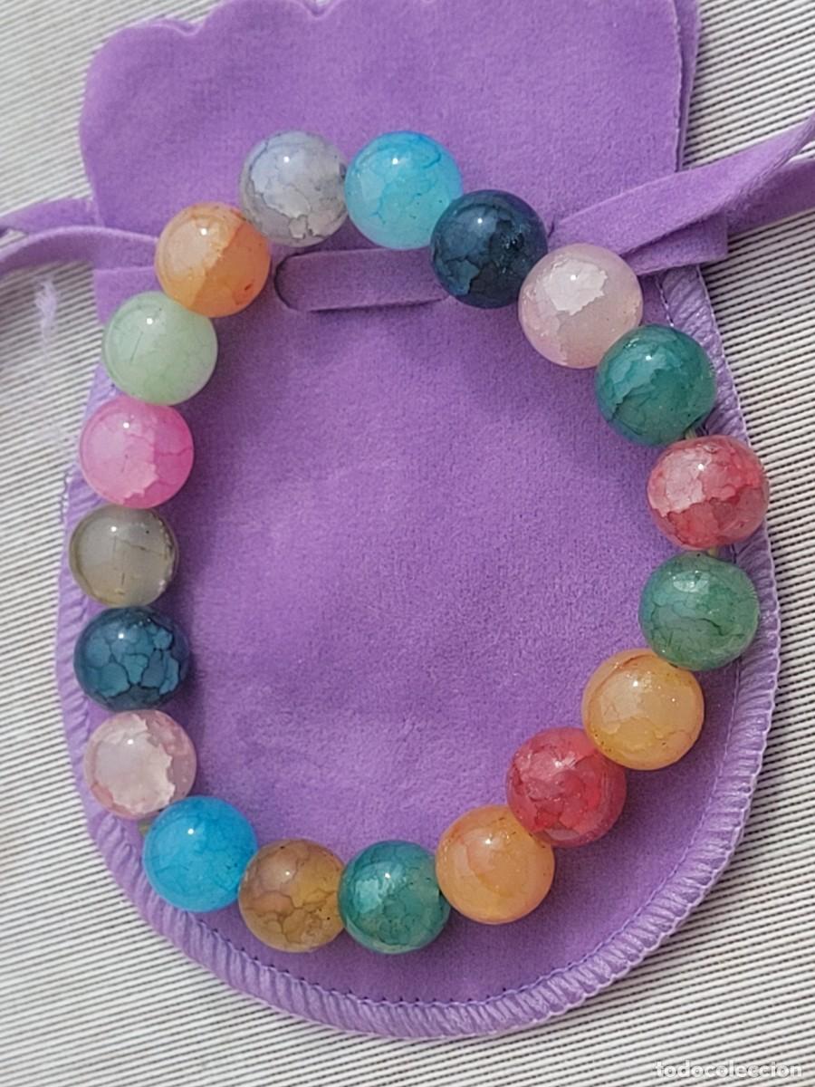 Coleccionismo de gemas: Pulsera de piedras multicolores (cuarzo) - Foto 2