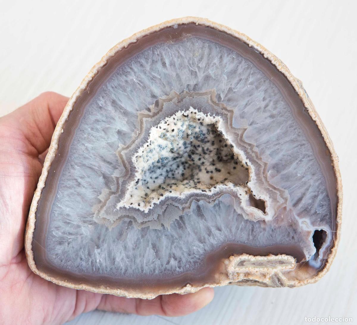 Coleccionismo de gemas: Preciosa geoda de &aacute;gata. - Foto 1