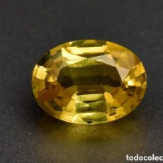 Coleccionismo de gemas: EXCELENTE ZAFIRO NATURAL DE 4.85 QUILATES AMARILLO INTENSO. TASADO EN EL VALOR APROXIMADO DE 600€