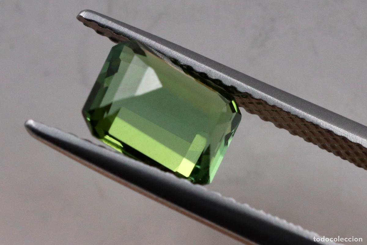 Coleccionismo de gemas: TURMALINA VERDE AMARILLENTO IMPECABLE. CON CERTIFICADO GIT - Foto 2
