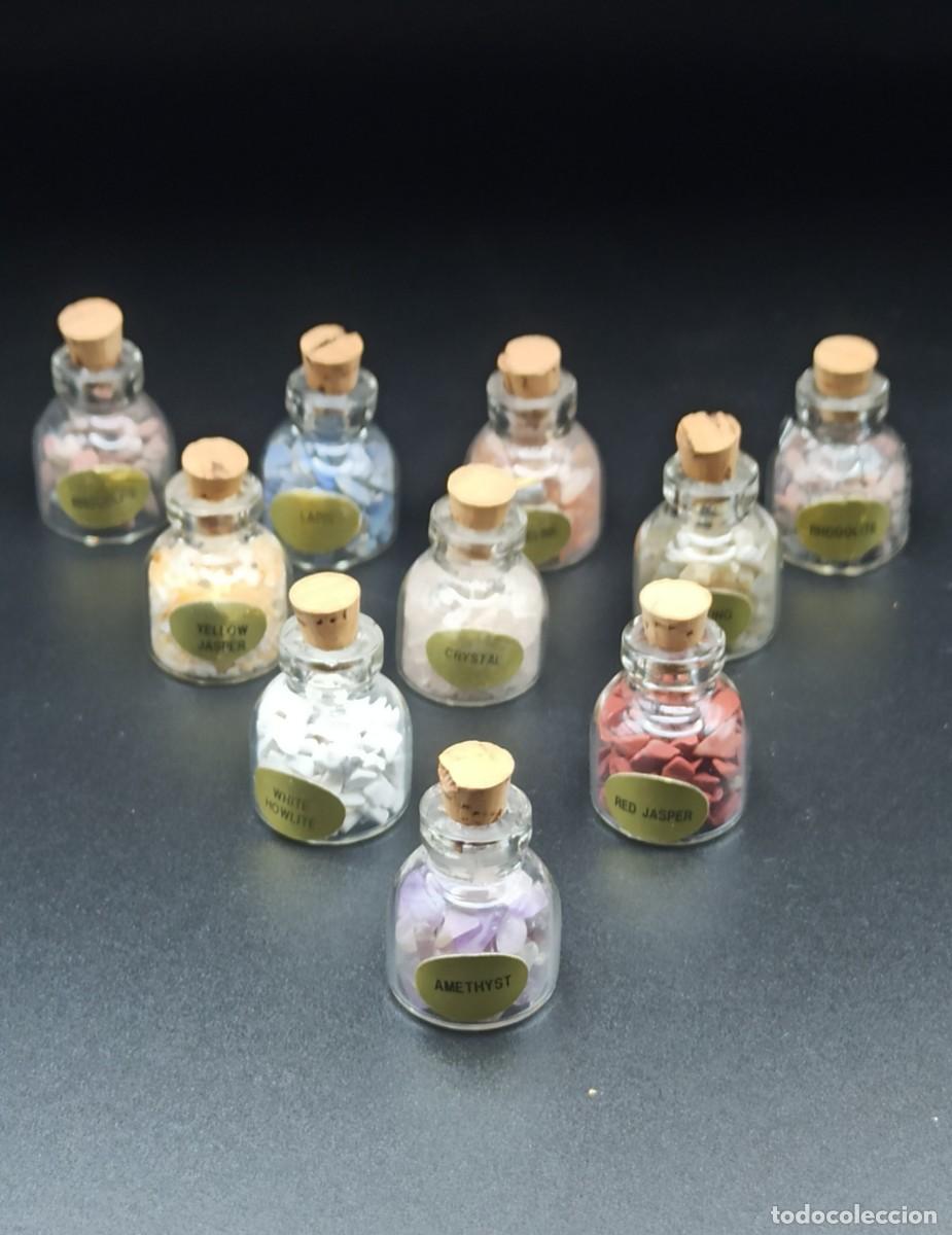 Coleccionismo de gemas: 10 botellitas minerales - Foto 1