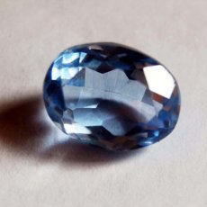 Coleccionismo de gemas: 6.4 CTS EXCELENTE TOPACIO AZUL .RAVISHING COLOR! LONDON BLUE TOPAZ BRAZIL