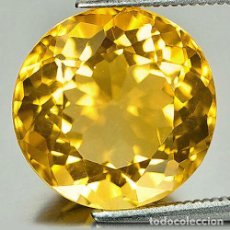 Coleccionismo de gemas: MUY GRANDE Y PRECIOSO CITRINO NATURAL DE COLOR AMARILLO DORADO DE 13,5 MM DE DIAMETRO