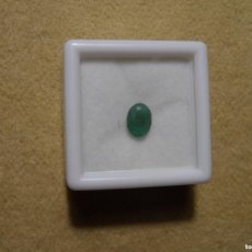 Coleccionismo de gemas: ESMERALDA NATURAL EN TALLA OVAL. MEDIDAS 7 X 5 MM. PESO 0,79 CTS. BRASIL