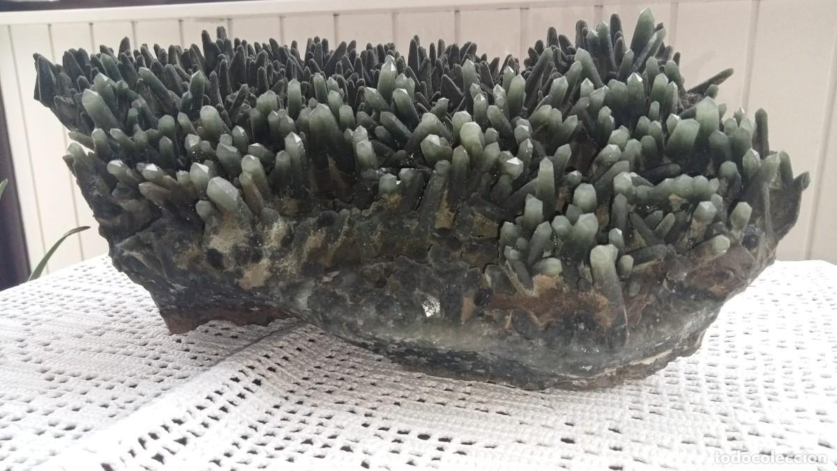 Coleccionismo de gemas: ESPECTACULAR CUARZO VERDE PRASIO - Foto 2