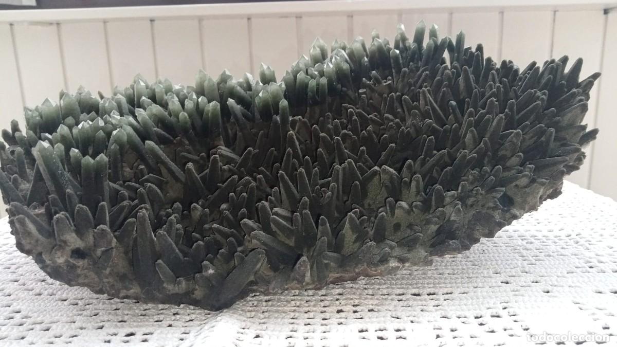 Coleccionismo de gemas: ESPECTACULAR CUARZO VERDE PRASIO - Foto 1