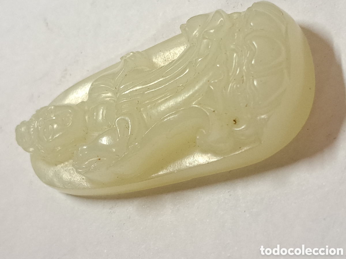 Coleccionismo de gemas: Talla de buda en piedra jade - Foto 3