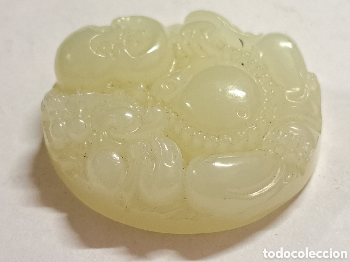 Coleccionismo de gemas: Talla de buda en piedra jade - Foto 2