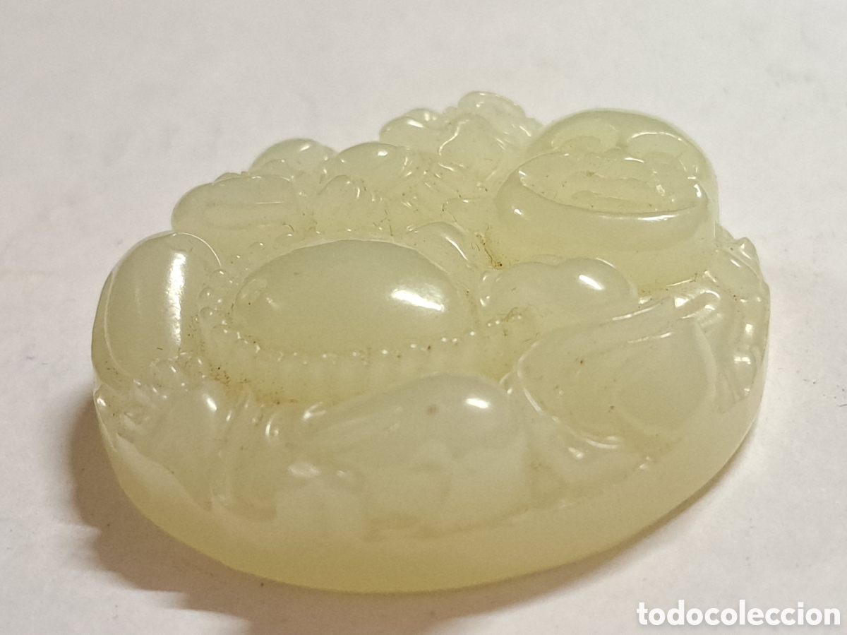 Coleccionismo de gemas: Talla de buda en piedra jade - Foto 4