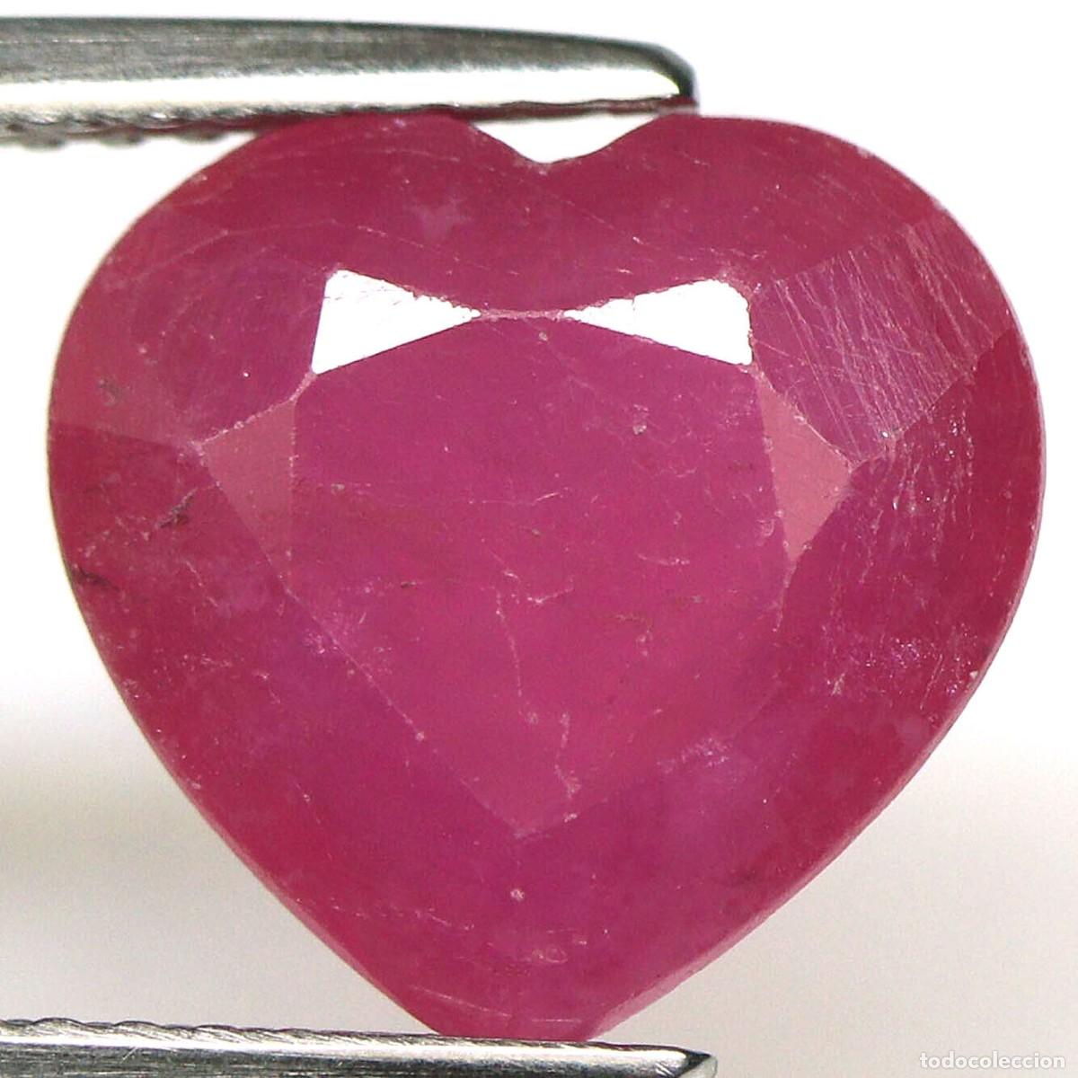 Coleccionismo de gemas: Rubi Corazon 10,9 x 10,3 mm. - Foto 2