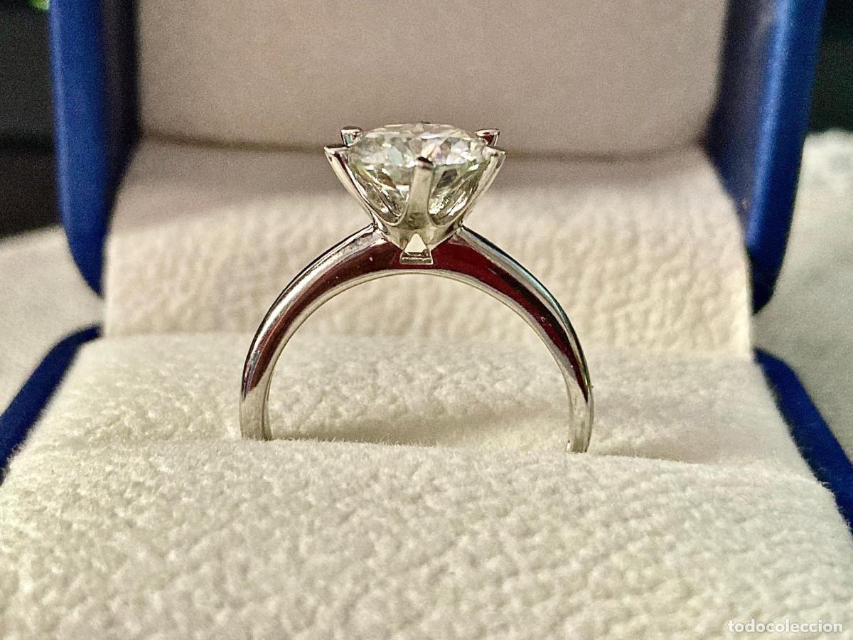 Coleccionismo de gemas: Anillo de Moissanita y Plata - Foto 1