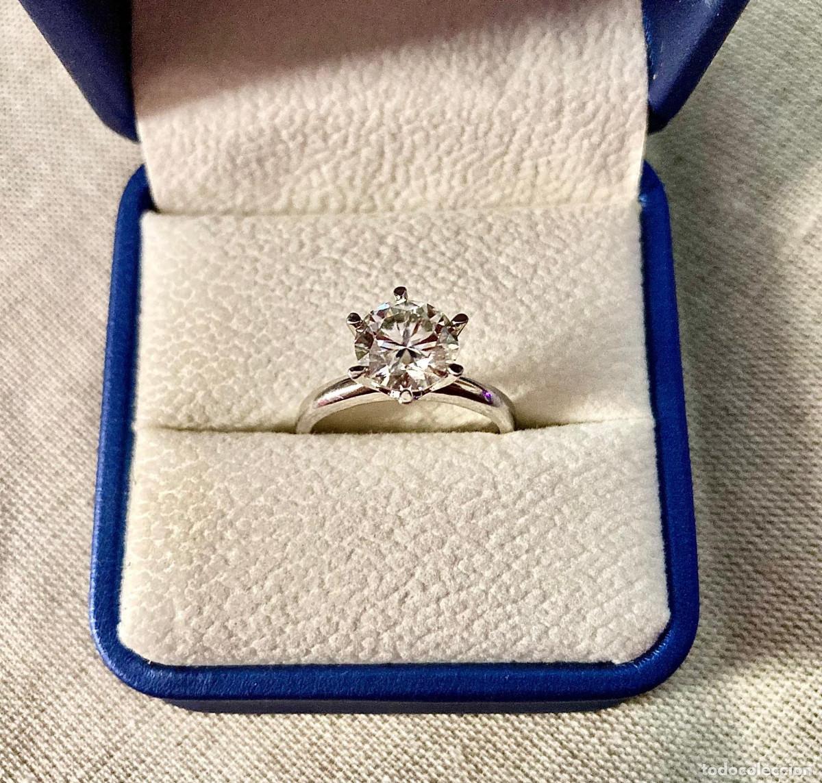 Coleccionismo de gemas: Anillo de Moissanita y Plata - Foto 2