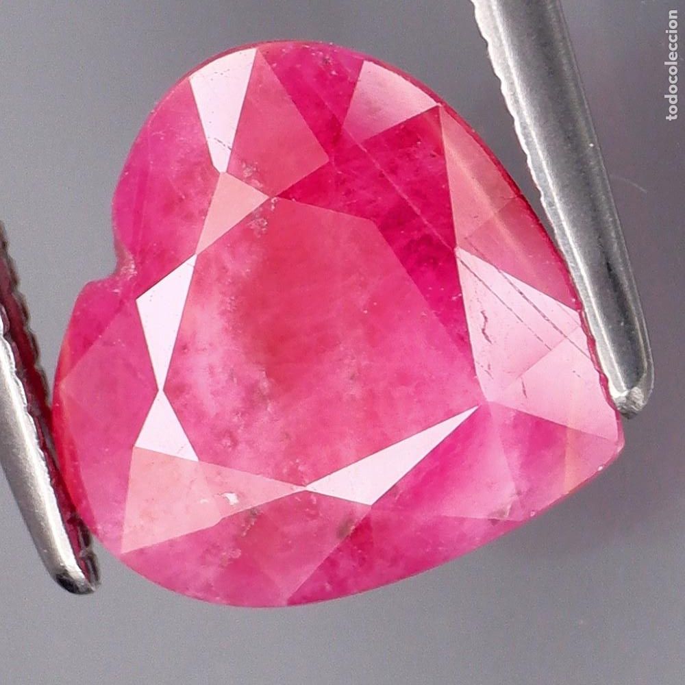 Coleccionismo de gemas: Rubi Corazon 9,0 x 8,7 mm. - Foto 2