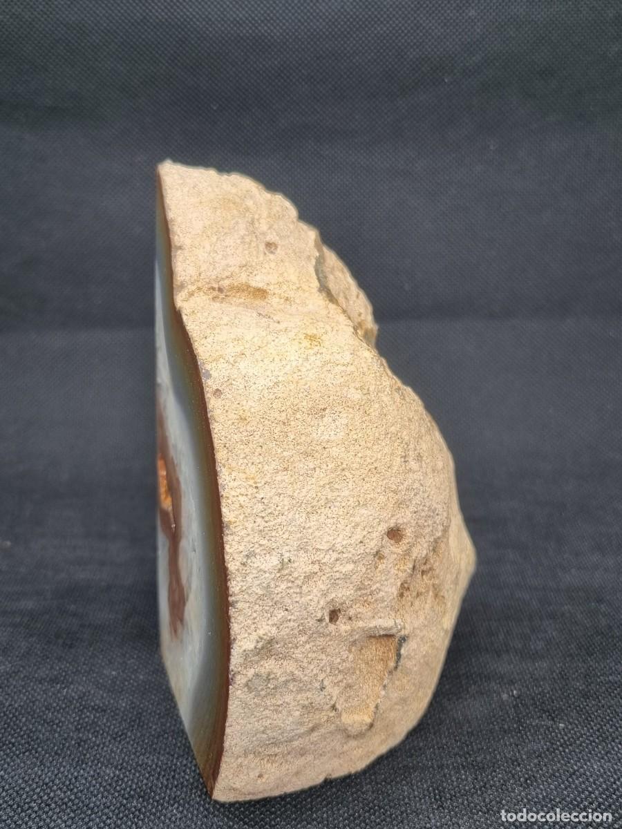 Coleccionismo de gemas: Geoda de &aacute;gata partida en dos - Foto 9