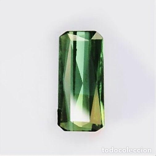 Coleccionismo de gemas: Bonita turmalina de corte rectangular - Foto 1