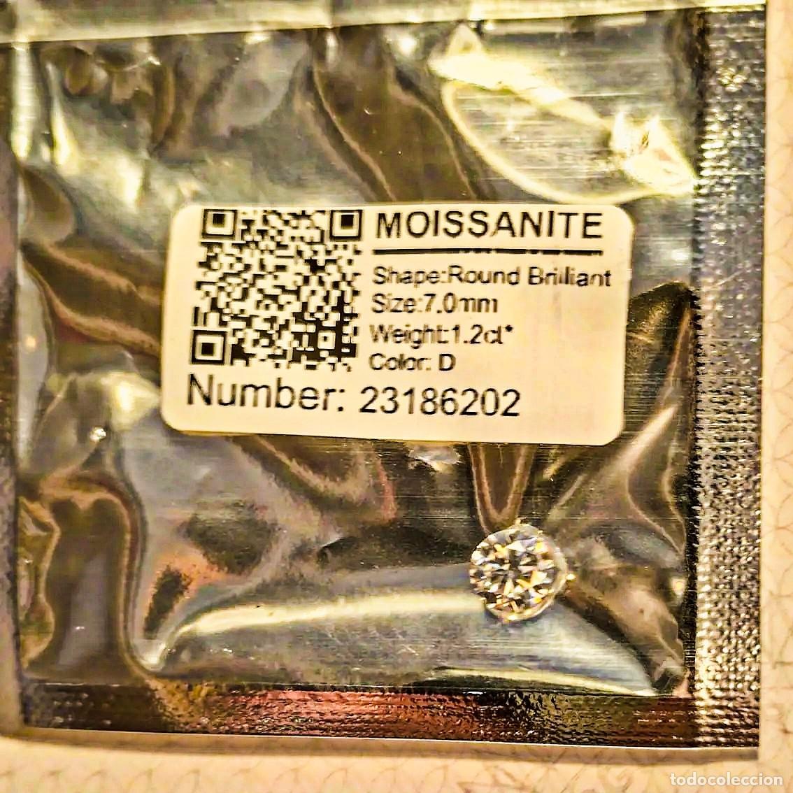 Coleccionismo de gemas: DIAMANTE MOISSANITE TALLA BRILLANTE PESO 1,20 CTS VVS1 D MED. 7,00 MM.CERTIFICADA