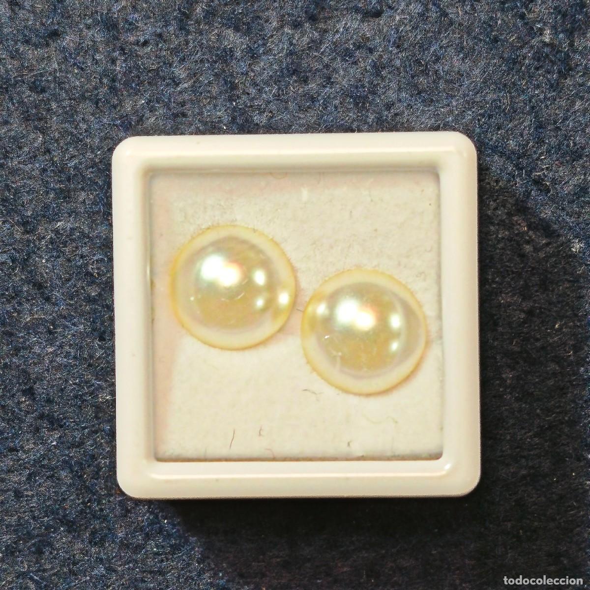Gem collecting: PAREJA DE PERLAS MAJORICAS MED. 10 MM. PESO 9,10 CTS