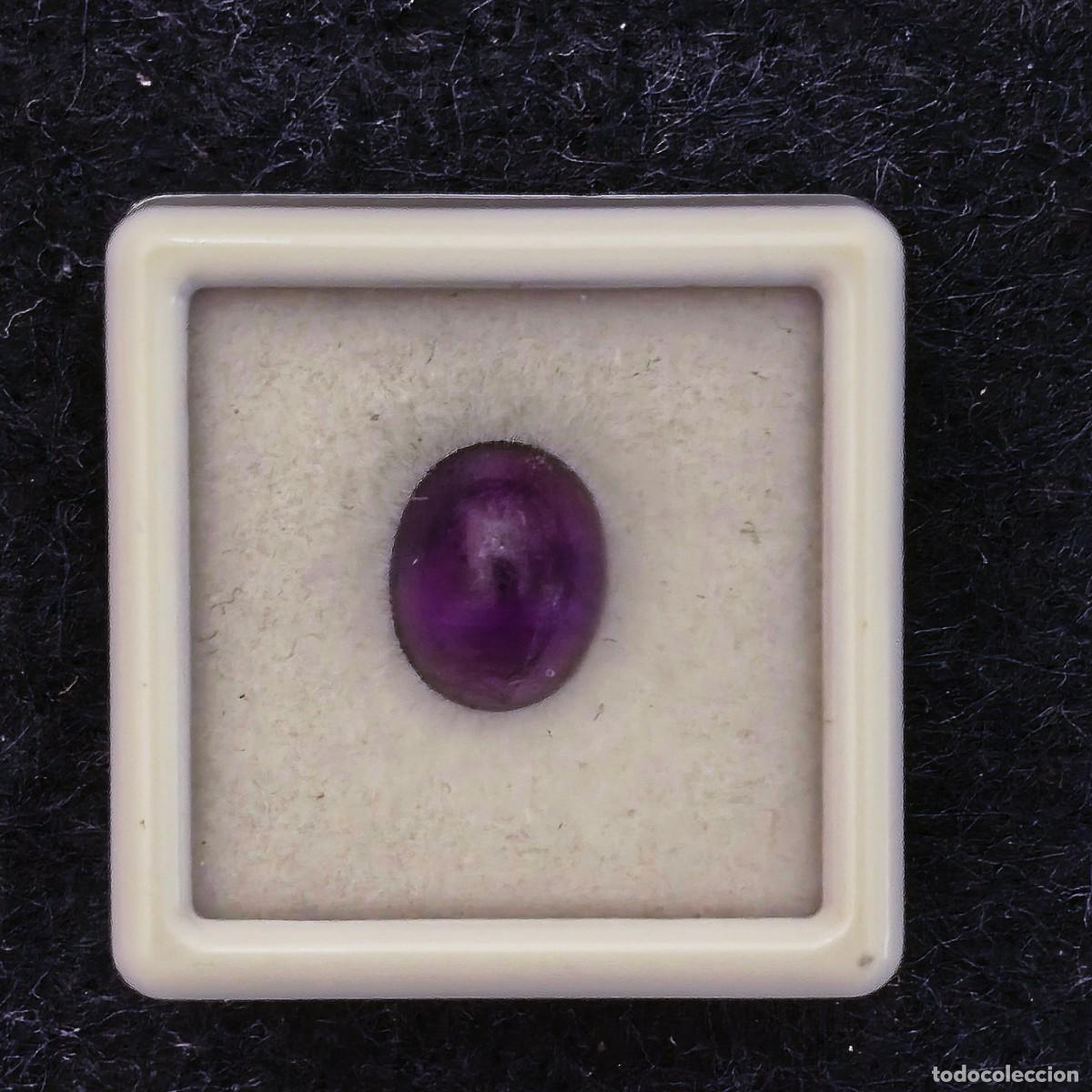 Gem collecting: AMATISTA TALLA OVAL CABUJON MED. 9 X 7 MM. PESO 2,90 CTS