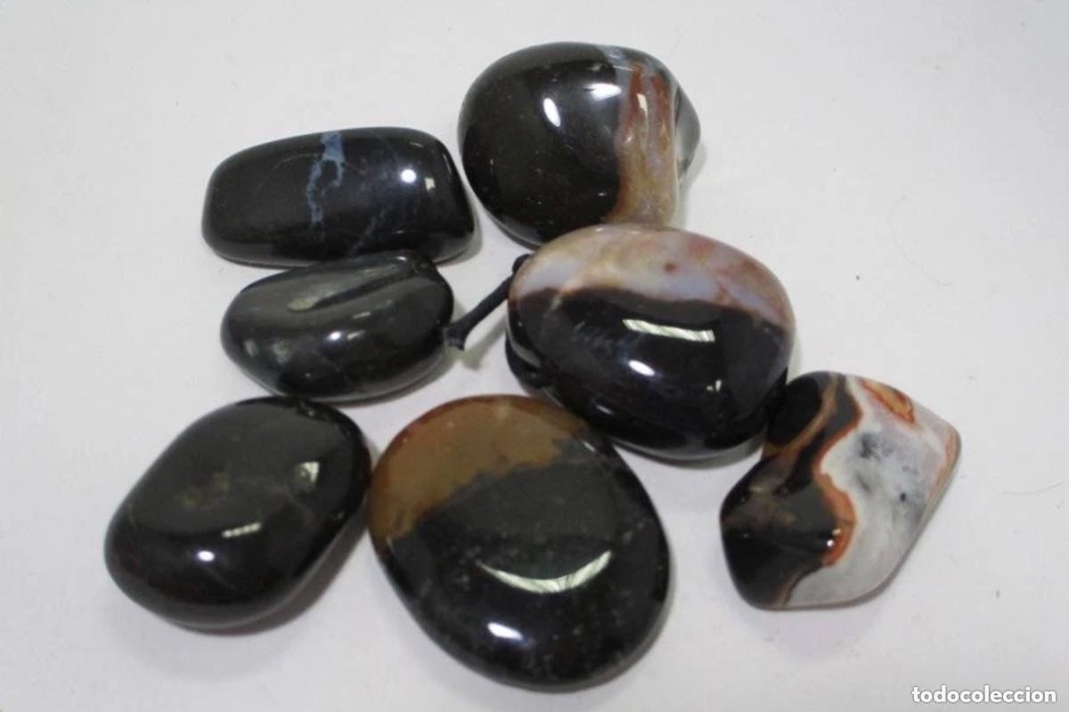 Collectionnisme de gemmes: Lote de Sard&oacute;nix pulido natural &ndash; Energ&iacute;a, protecci&oacute;n y equilibrio