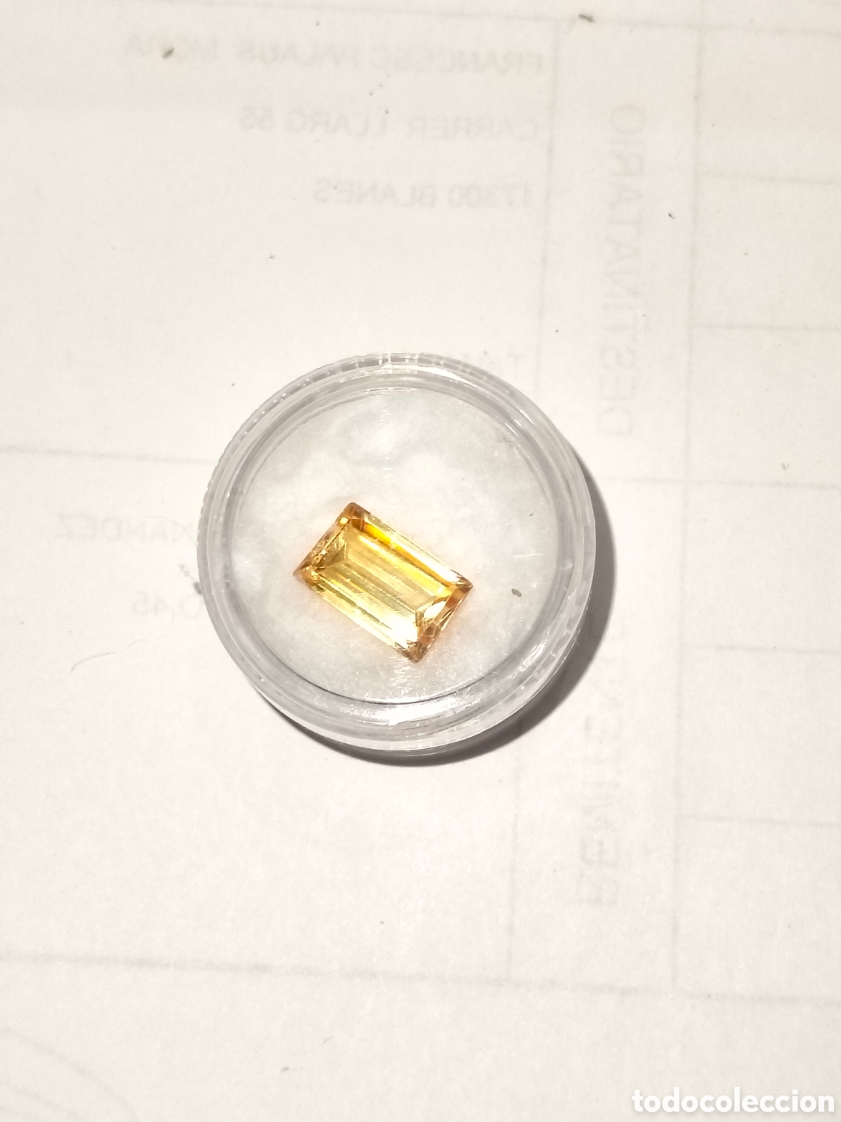 Collectionnisme de gemmes: Zafiro natural Padparasha amarillo de 4,75 Cts