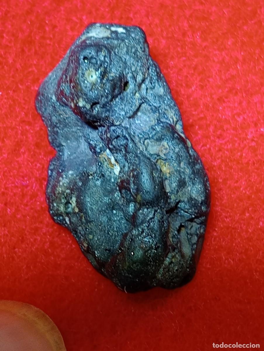 Coleccionismo de gemas: AUT&Eacute;NTICO METEORITO CONDRITA CARBONACEA - Foto 4