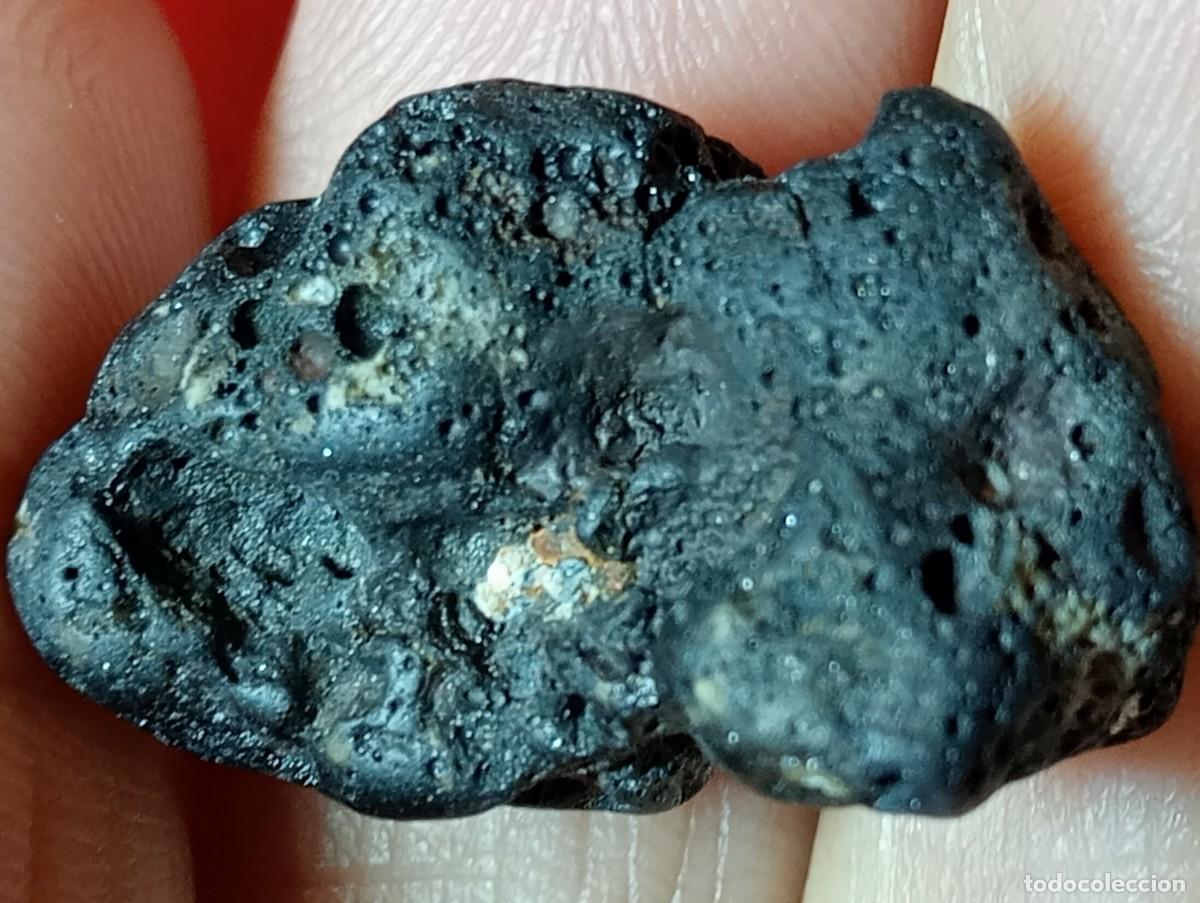 Coleccionismo de gemas: AUT&Eacute;NTICO METEORITO CONDRITA CARBONACEA - Foto 8