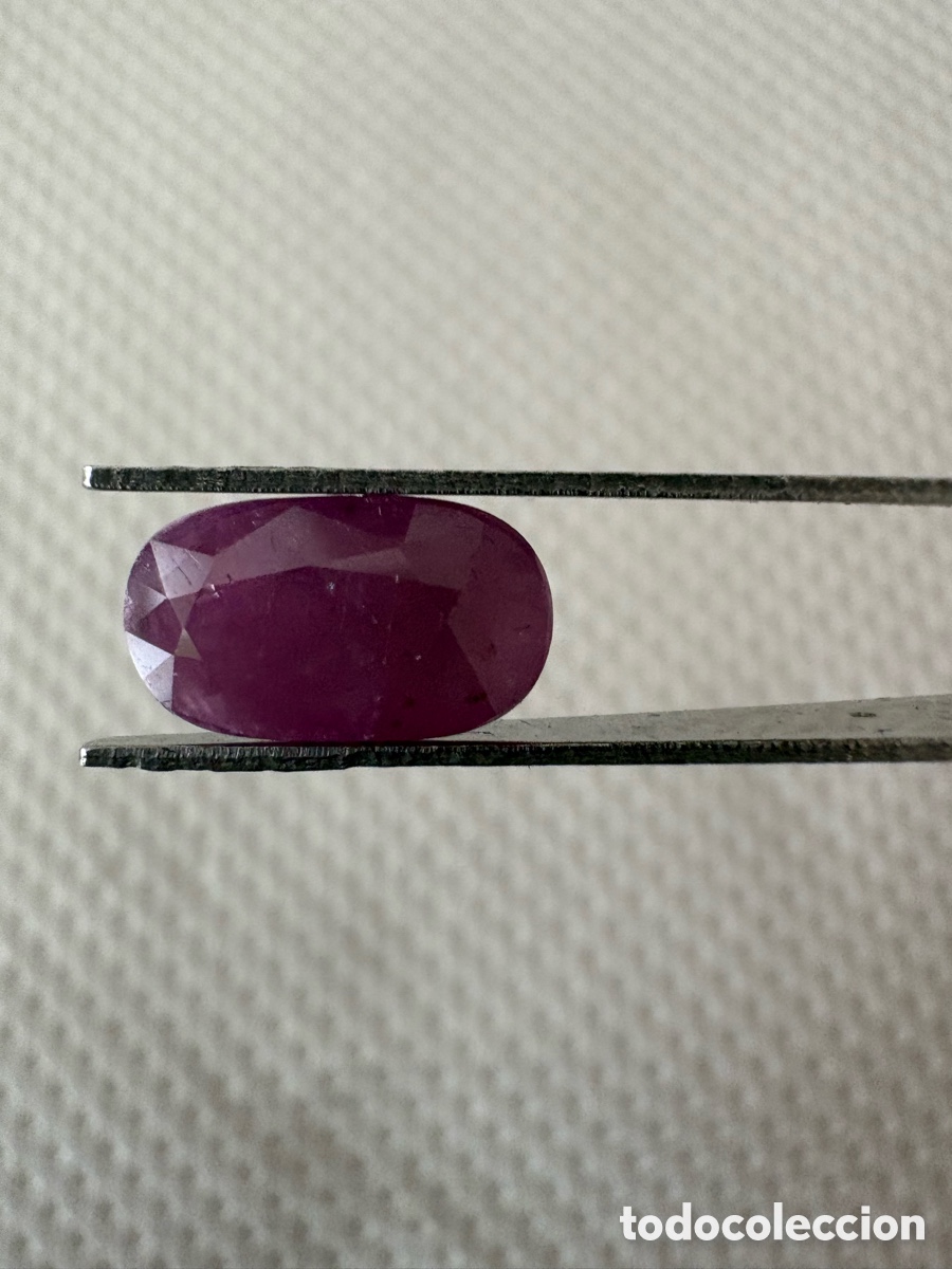 Coleccionismo de gemas: Exclusiva Rubelita Natural (Turmalina) sobre 5 ct &ndash; Verificada por Gem&oacute;loga Tasadora &ndash; Colecci&oacute;n