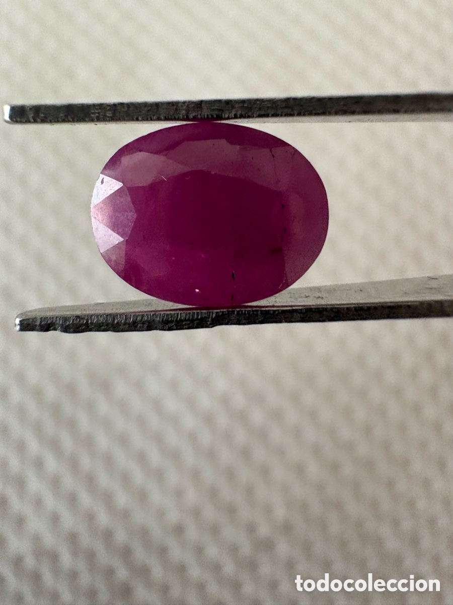 Coleccionismo de gemas: Exclusiva Rubelita Natural (Turmalina) sobre 1,5 ct &ndash; Verificada por Gem&oacute;loga Tasadora &ndash; Colecci&oacute;n