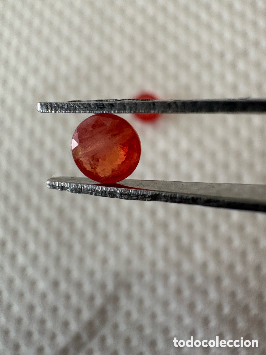 Coleccionismo de gemas: Pareja de Zafiros Padparadscha Naturales sobre 1 ct el lote &ndash; Verificados por Gem&oacute;loga Tasadora