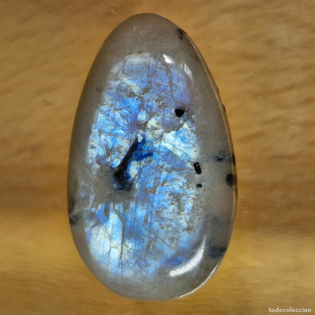 Coleccionismo de gemas: Colgante de Piedra Lunar Arcoiris Natural Calidad AAA+