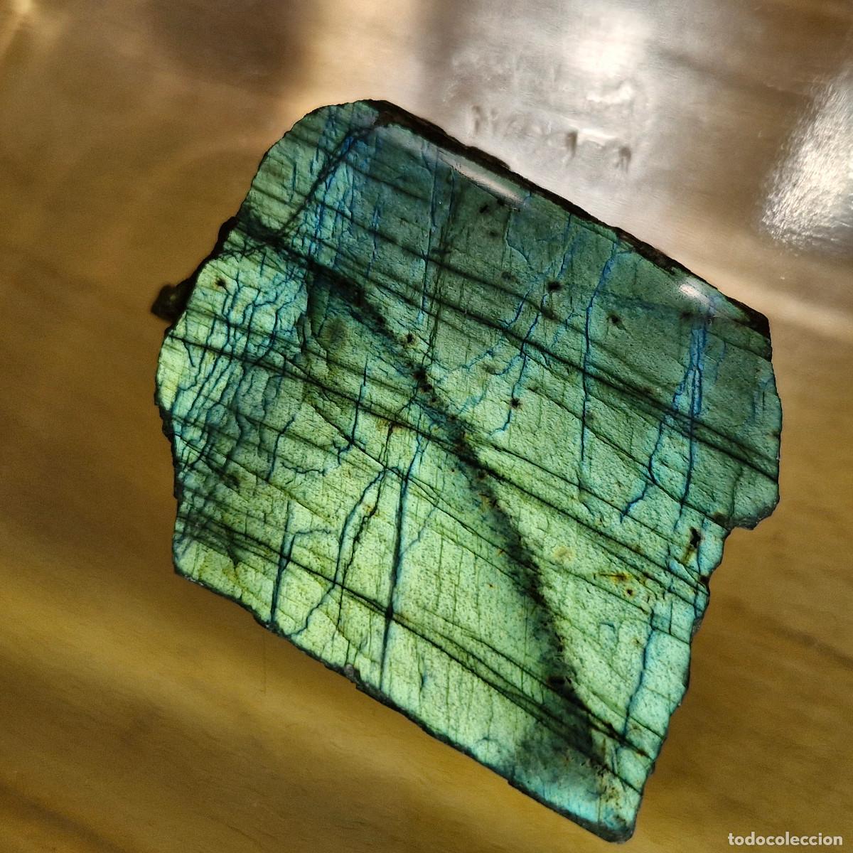 Coleccionismo de gemas: Gema Mineral Labradorita Natural Espectrolita Finlandia Calidad AAA+