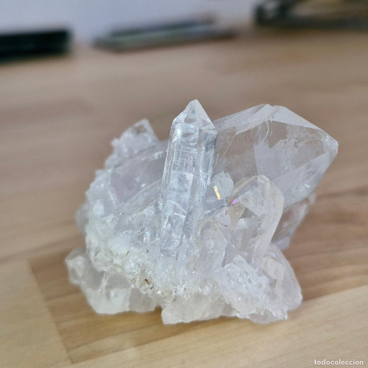 Coleccionismo de gemas: Cuarzo Maestro Abundancia Arcoiris Cristal Mineral AAA+