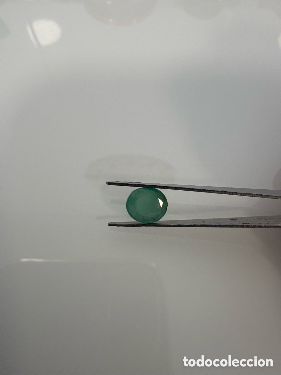 Coleccionismo de gemas: Lote de 4 Esmeraldas Naturales Talladas - 1,15 Ct Total - Analizadas por Gem&oacute;loga