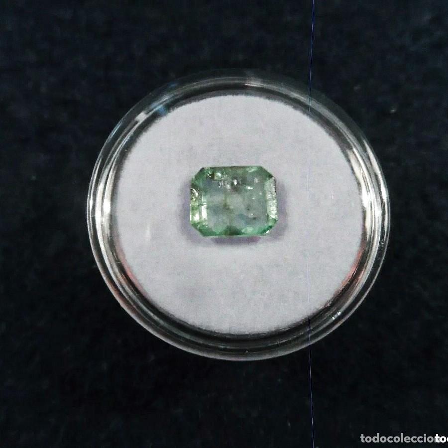 Colecionismo de pedras preciosas: ESMERALDA NATURAL COLOMBIANA EN TALLA ESMERALDA C/M. MED. 9 X 7,5 MM. PESO 2,60 CTS.SIN TRATAMIENTO