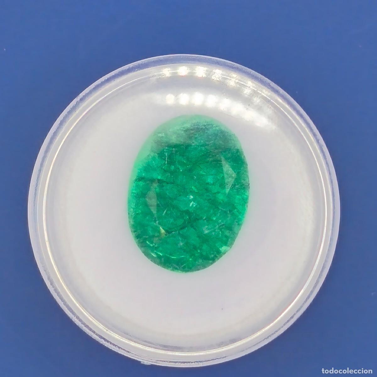 Coleccionismo de gemas: ESMERALDA NATURAL TALLA OVAL. MED. 16,1 X 11,2 MM. PESO 11,0 CTS