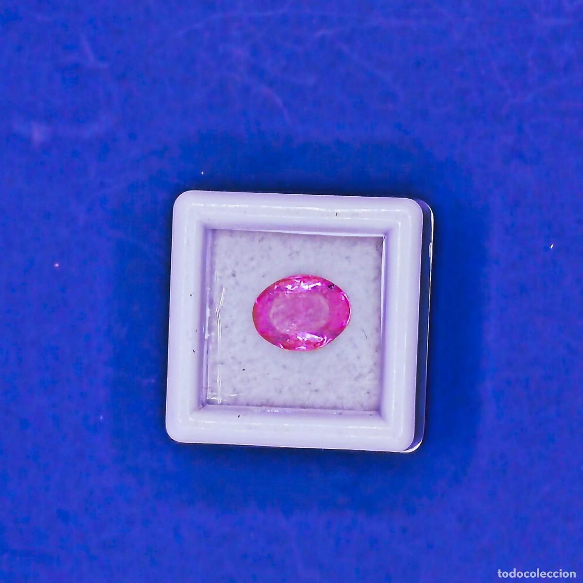 Gem collecting: ROSA DE FRANCIA SINTETICA TALLA OVAL. MED. 8 X 6 MM. PESO 1,20 CTS