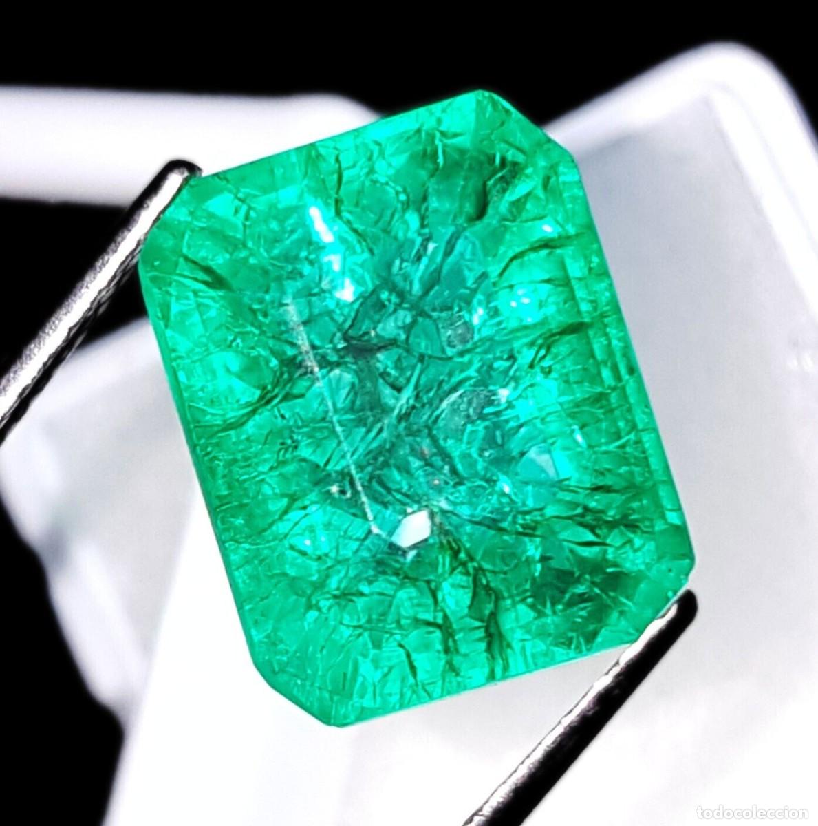 Gem collecting: ESMERALDA NATURAL DE 15.20.CT + CERTIFICADO GGL - 16.34.MM X 12.41.MM X 9.85.MM