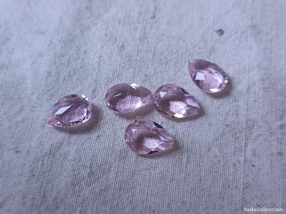 Coleccionismo de gemas: GP10, Lote de gemas bisuter&iacute;a, talla cabuj&oacute;n rosa