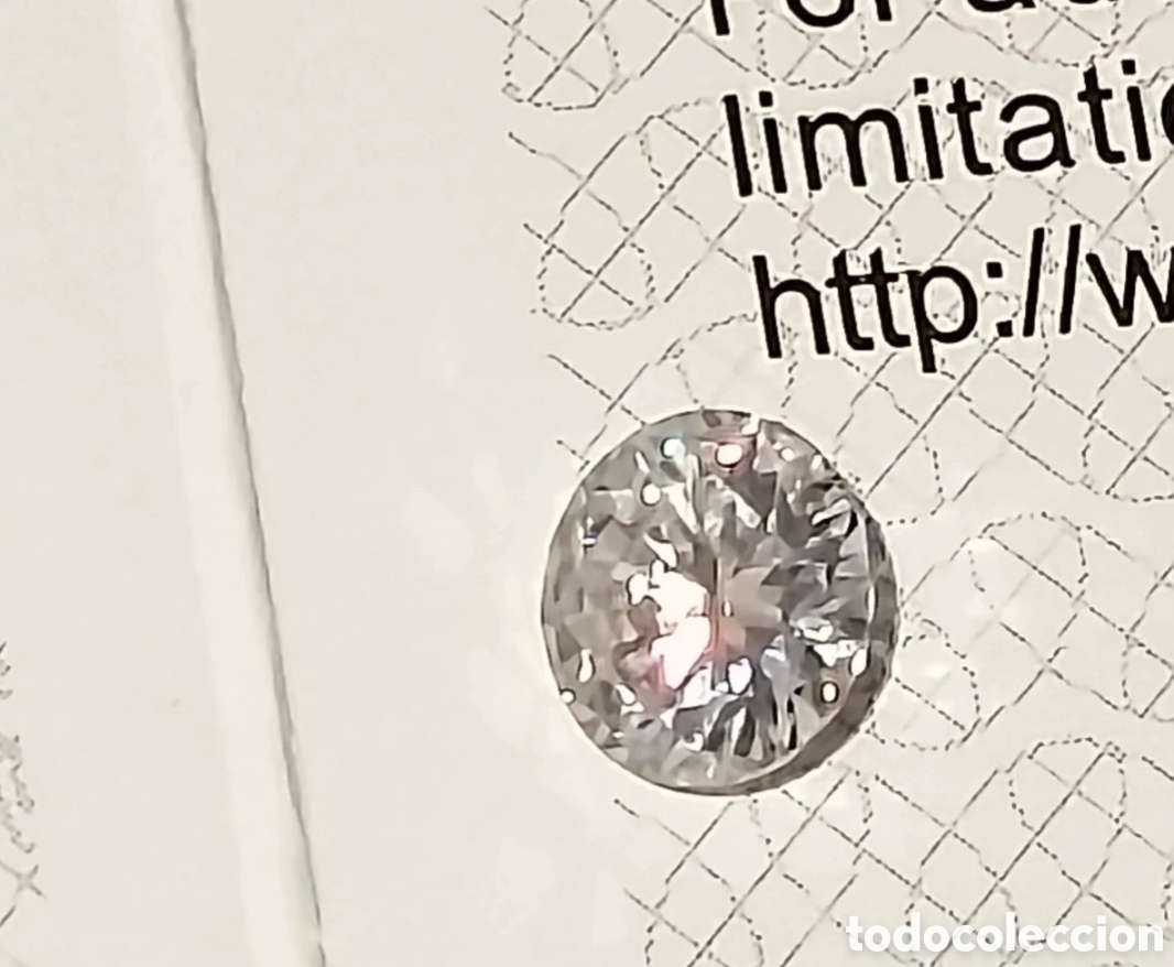 Coleccionismo de gemas: Diamante Moissanita de 0,50 Ct