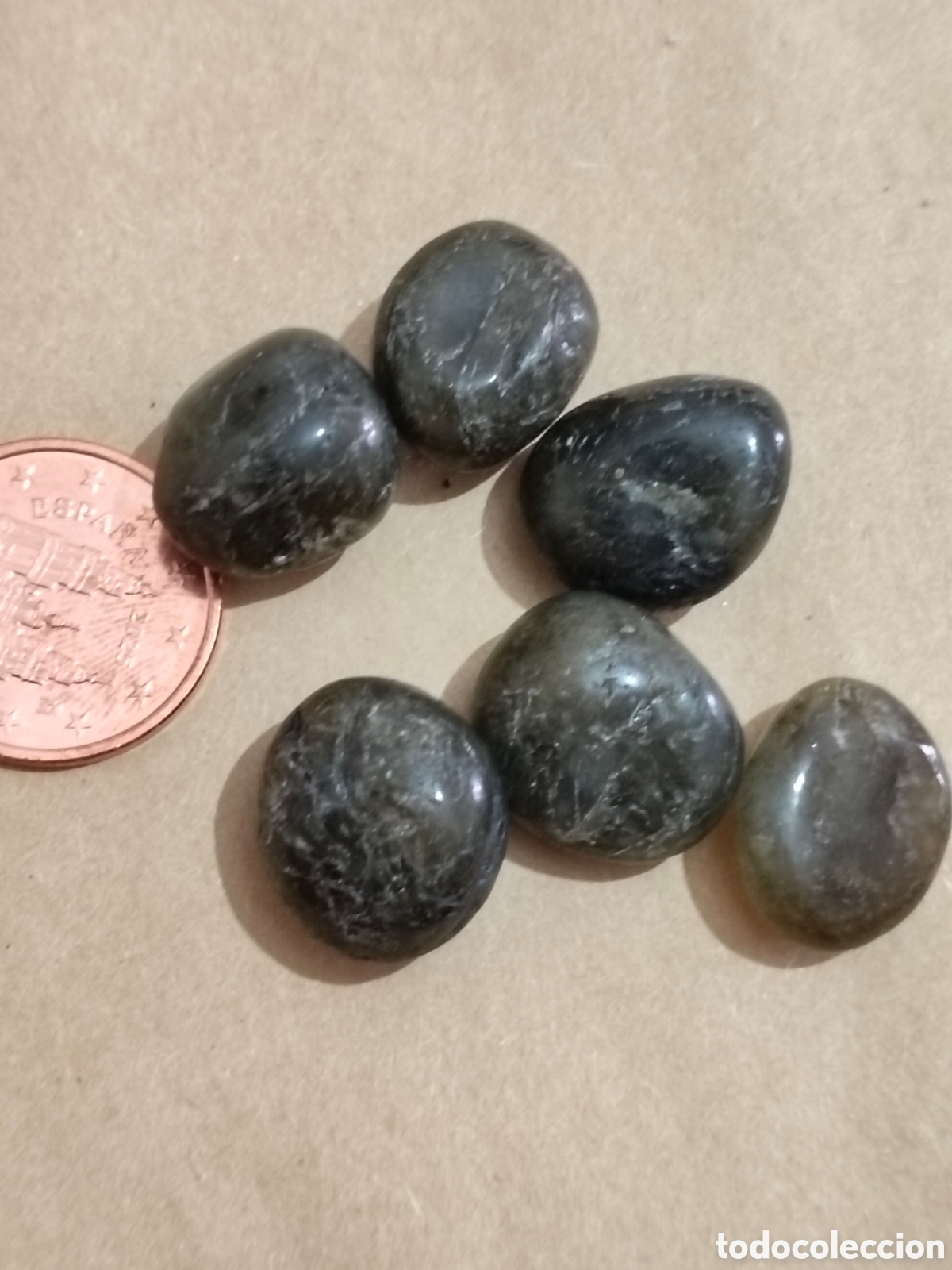 Coleccionismo de gemas: 6 piedras naturales pulidas desconozco su nombre de 113 Ct