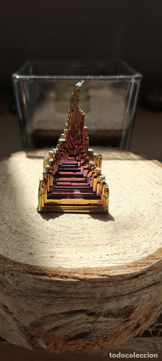 Coleccionismo de gemas: Bismuto cristalizado - 45 gramos.