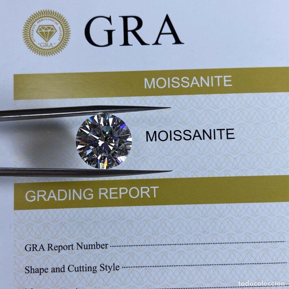Gem collecting: DIAMANTE-MOISSANITE 2.0.CT 8.0.MM + CERTIFICADO