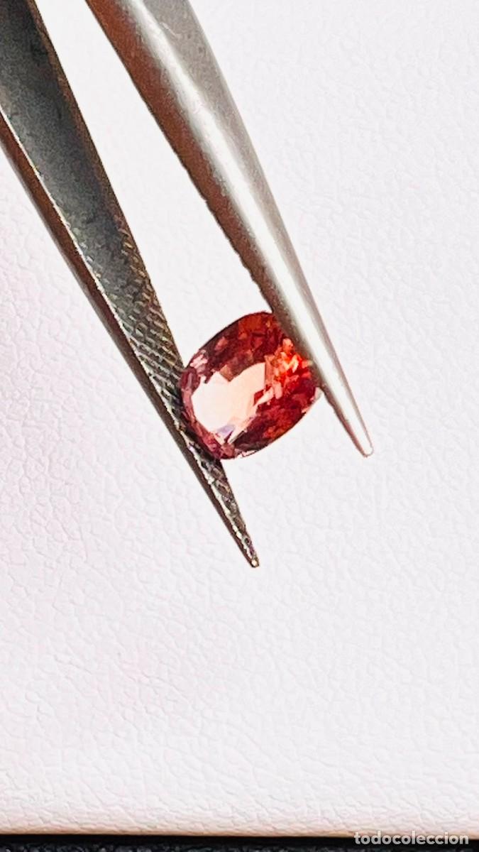 Coleccionismo de gemas: Exclusivo Zafiro Padparadscha Natural &ndash; 0,96 ct Sin Tratamiento T&eacute;rmico - CON CERTIFICADO