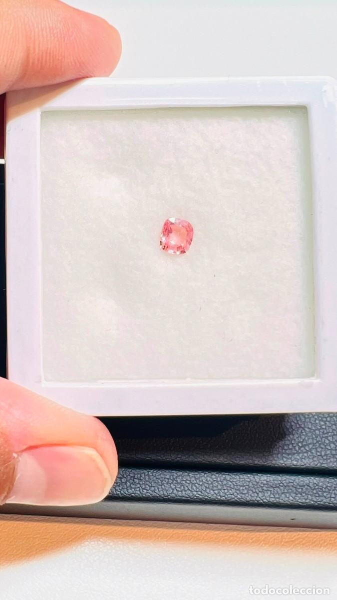 Coleccionismo de gemas: Zafiro Rosa Natural &ndash; 0,69 ct &ndash; Sin Tratamiento T&eacute;rmico CON CERTIFICACION GEMOLOGICA
