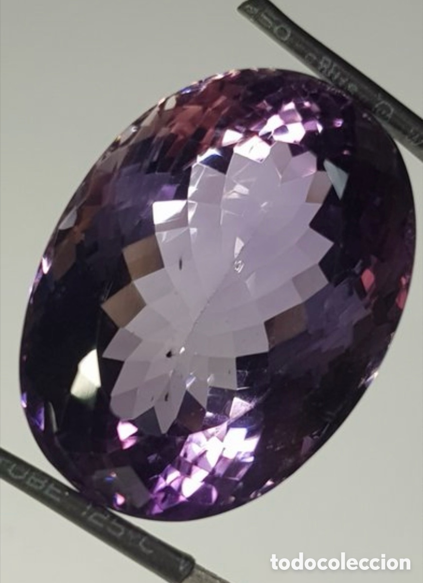 Coleccionismo de gemas: AMATISTA PURPLE PINKISH DE 44,49ct SIN CALOR NI TRATAMIENTOS CERTIFICADO ALGT 27280714
