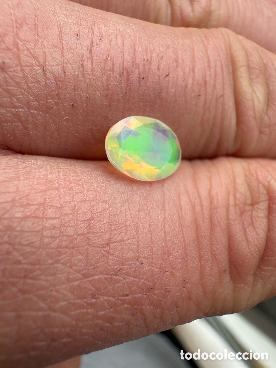 Coleccionismo de gemas: Espectacular &Oacute;palo Natural Facetado (1.2 Ct Aprox) Analizado Por Gem&oacute;loga